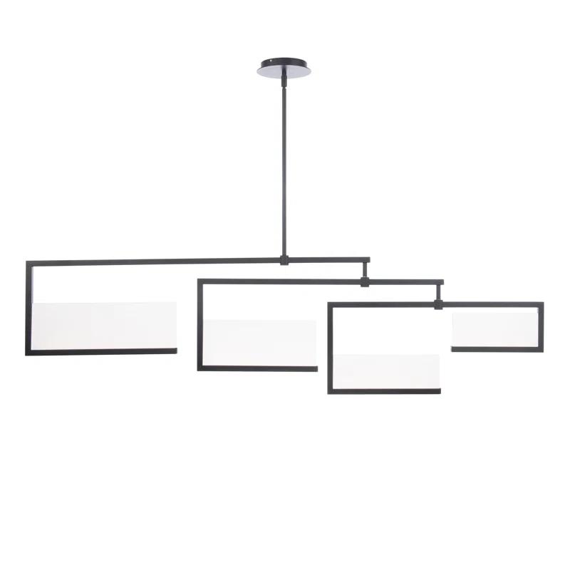 Quartet 4 - Light Black LED Kitchen Island Pendant