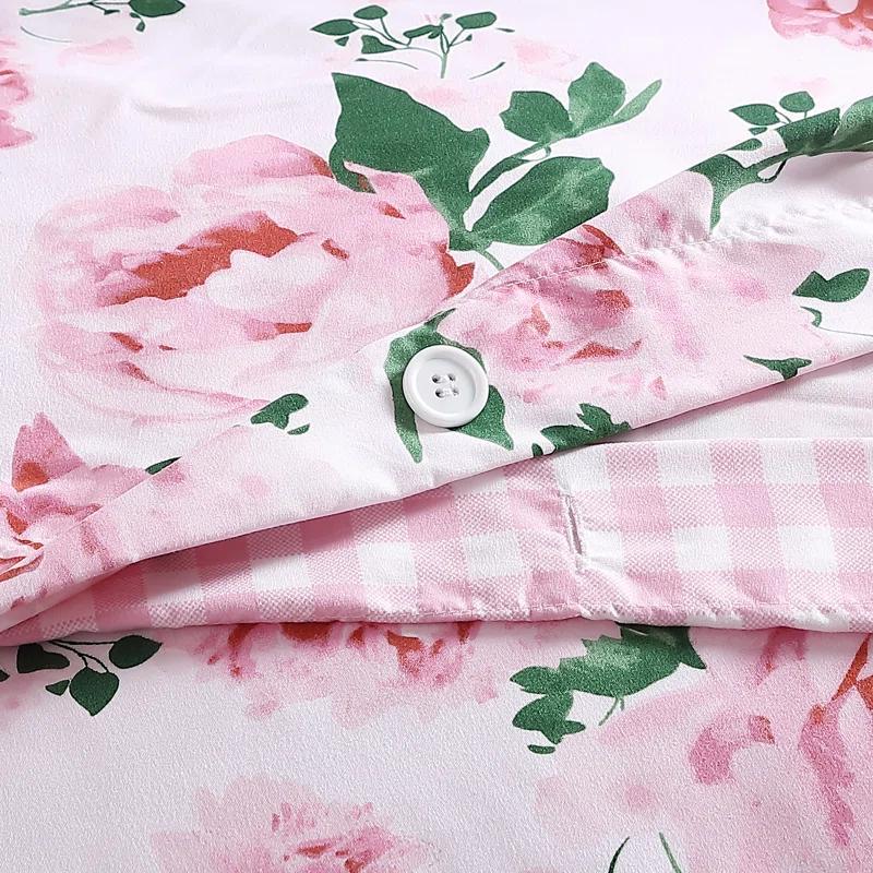Betsey Johnson Betsey Johnson Blooming Roses Reversible Pink Duvet Cover Set