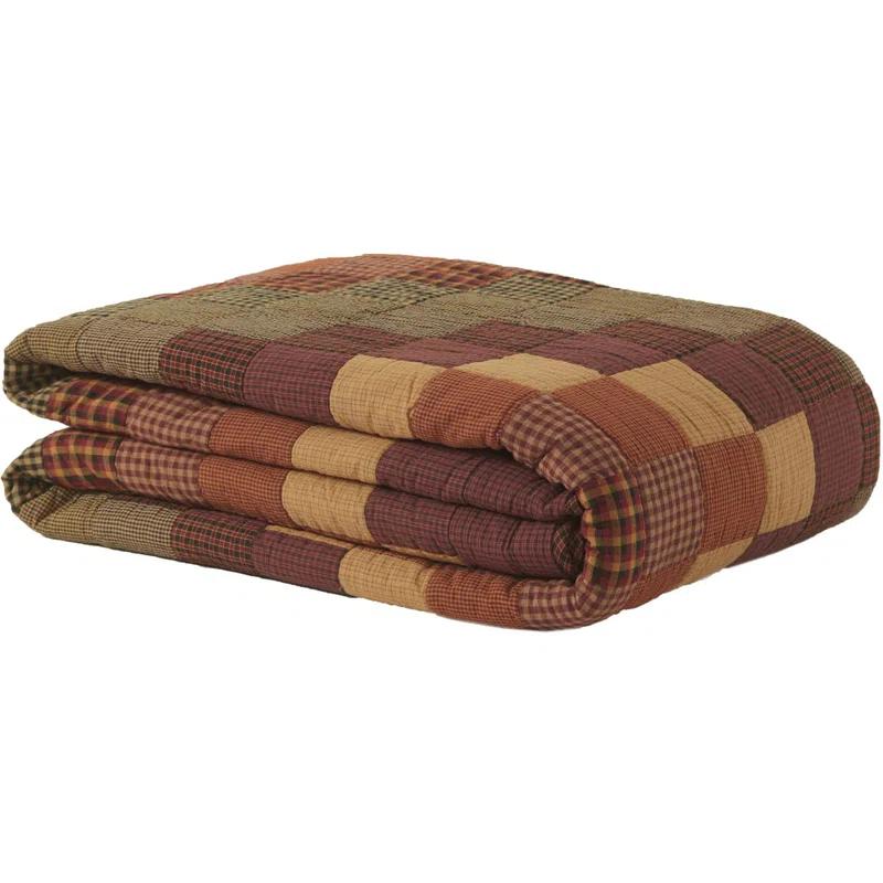 VHC Brands Heritage Farms Farmhouse / Country Cotton Patchwork Quilt