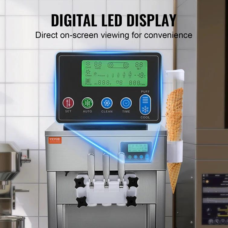 VEVOR VEVOR Soft Serve Ice Cream Machine Maker