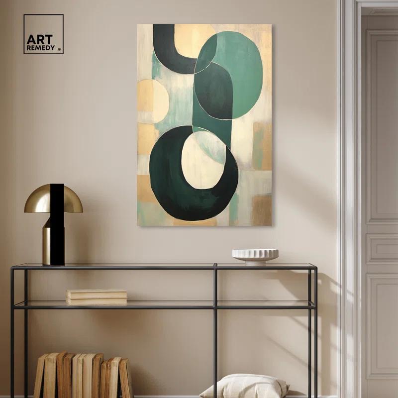 Art Remedy Jade Bracelet Abstract Shapes Trendy Wall Art by Art Remedy