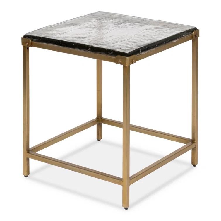 Sarreid Ltd Christian Marble Top End Table