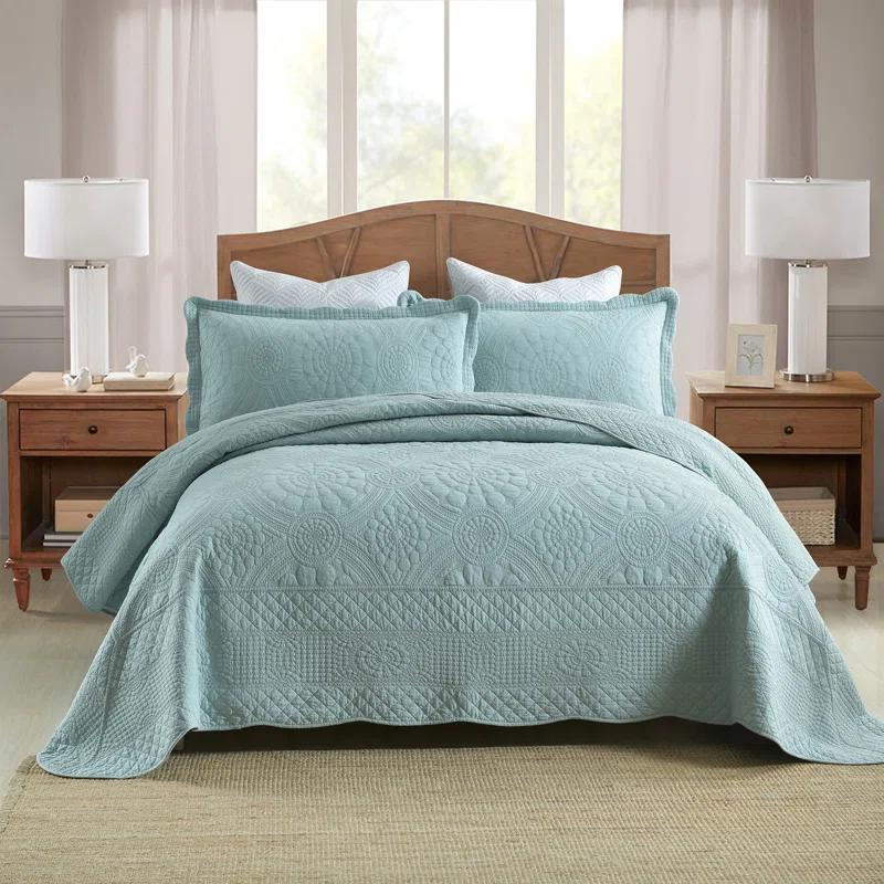 Tfshasta Cotton Twill Patchwork Quilt Set