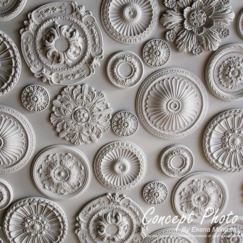 Ekena Millwork CM19SP2 Spring Leaf 19.88" H x 19.88"W x 1.25"D Ceiling Medallion