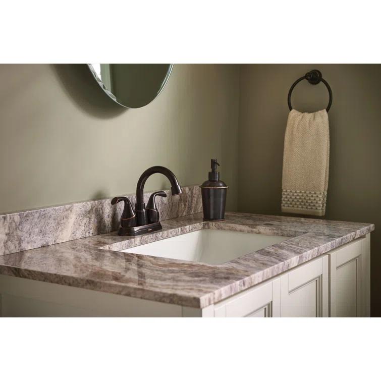 Moen Idora Centerset Bathroom Faucet with Drain Assembly 84115BRB