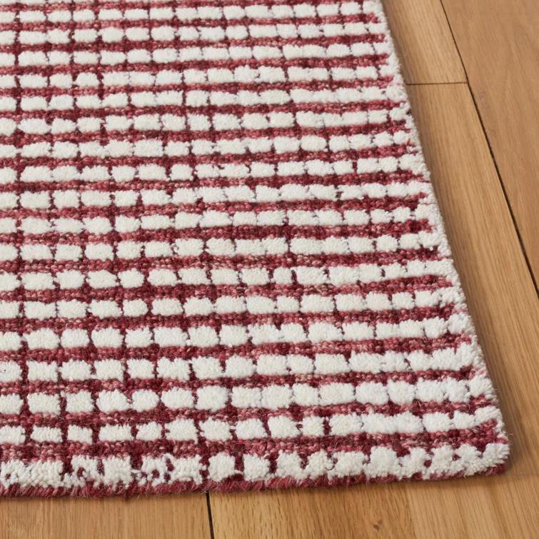 Latitude Run® Abstract Hand Tufted Wool Checkered Rug & Reviews | Wayfair