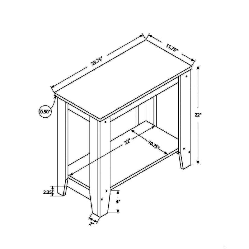 Ophelia & Co. Accent Table, Side, End, Nightstand