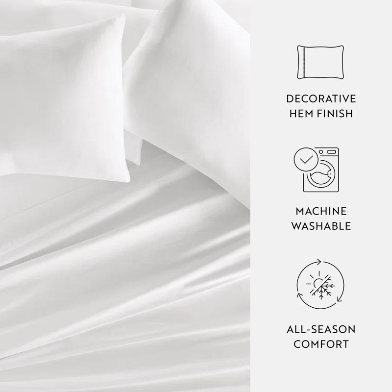 Becky Cameron Luxury Rayon From Bamboo Pillowcase Set Cooling Silky Soft Bedding (Set of 2)