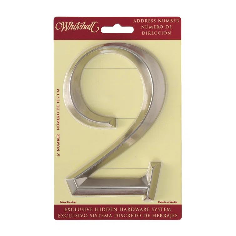 Whitehall Products 6 in. Surface Mount House Number