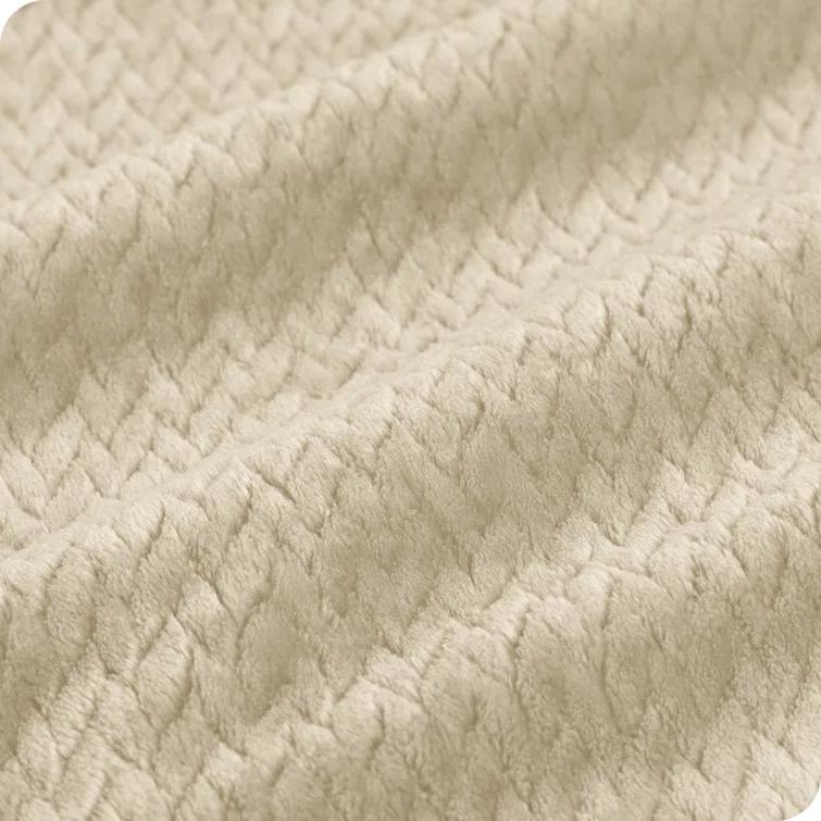 Bare Home Textured Microplush Blanket & Reviews | Wayfair