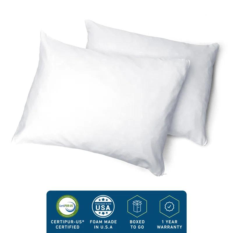 MOLECULE Memory Foam Medium Cooling Pillow