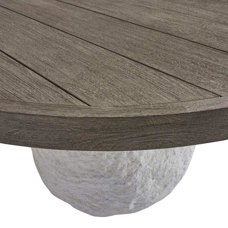 Bernhardt Savona Round Teak Outdoor Dining Table