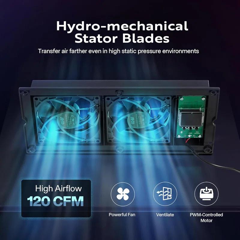 VIVOHOME Air Curtain Fan with Speed Control