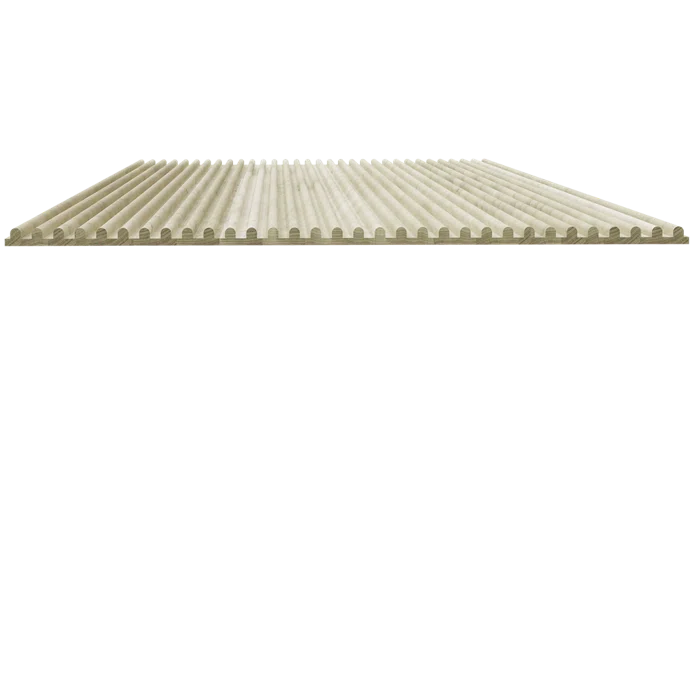 Designs of Distinction® Furniture Findings 1/4" Deep Double Bead Tambour - (12"W x 48"L)