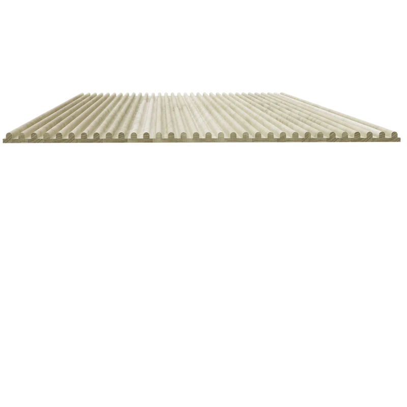 1/4" Deep Double Bead Tambour - (12"W x 48"L)