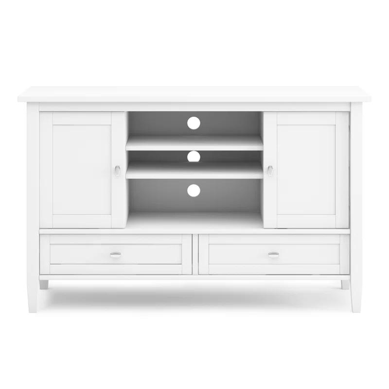 Simpli Home Warm Shaker SOLID WOOD TV Media Stand iFor TVs up to 50 inches
