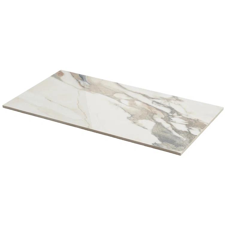 Bond Tile 12" x 24" Polished Marble Look Porcelain Floor and Wall Tile
