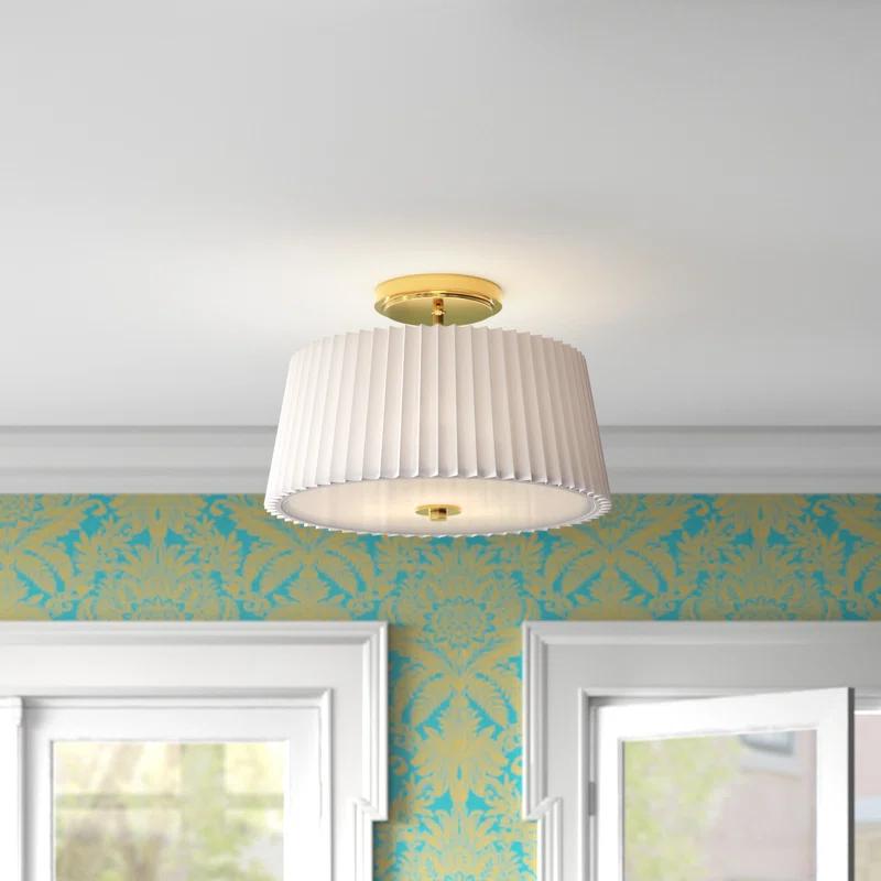Aldrich Fabric Semi Flush Mount