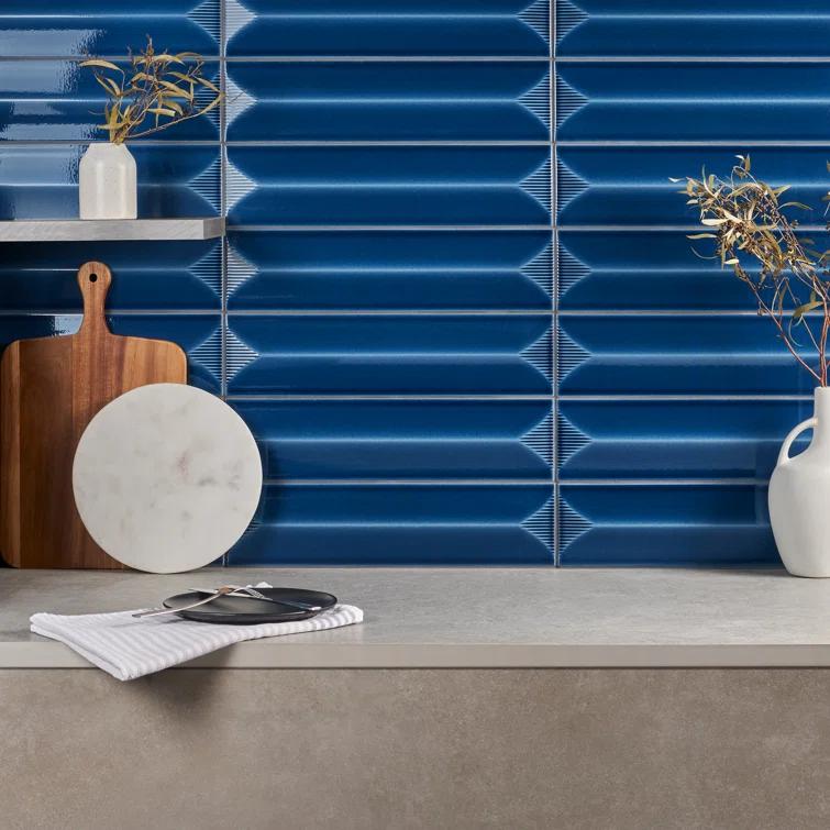 Radiant Inflex 4.43'' W x 17.62'' L Crackled Ceramic Subway Wall Tile (6.53 Sq. Ft. / Case)