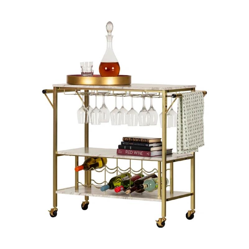 Maliza Metal Bar Cart