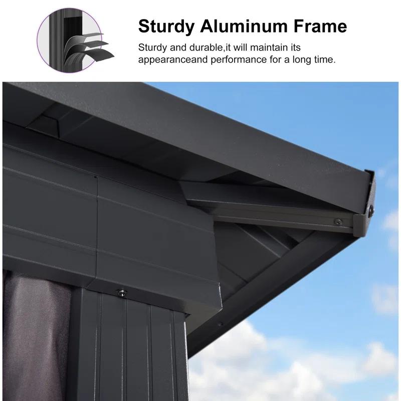 Purple Leaf Aluminum Patio Gazebo