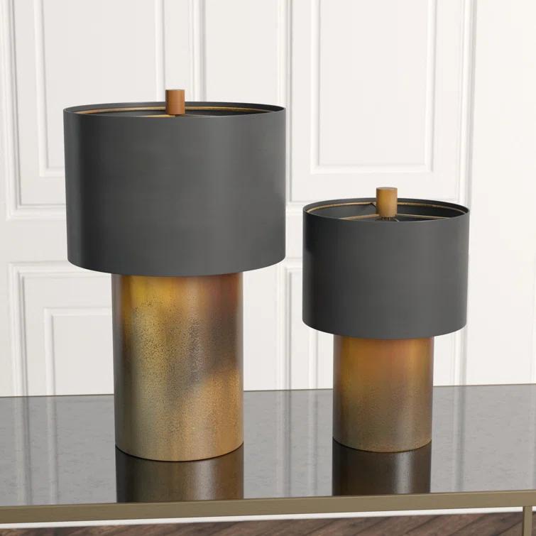 Global Views Tortoise Drum Lamp-Lg