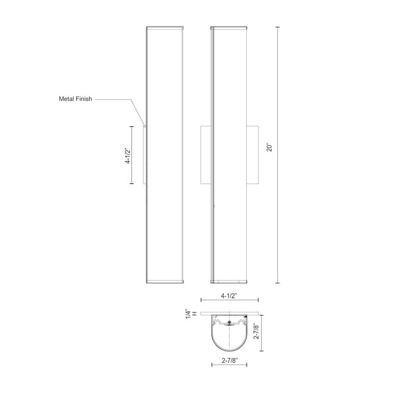 Kuzco Lighting Longitude Dimmable LED Bath Bar