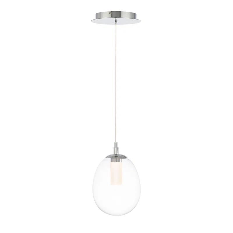 Bolla 1 - Light Chrome LED Single Pendant