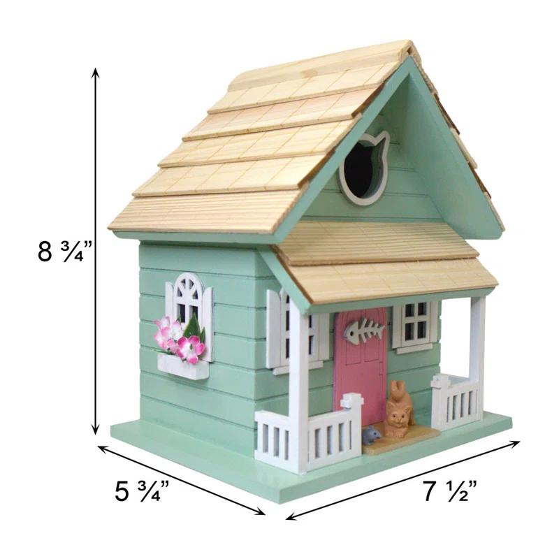 Home Bazaar Kitty Cottage Birdhouse
