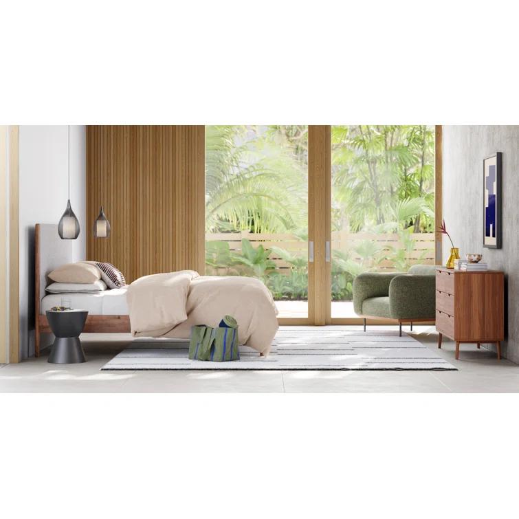 Lotus Single Light Steel Dimmable Pendant