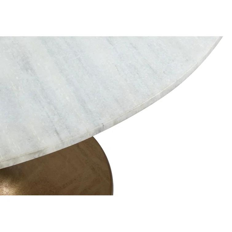 Zuo Hospitality Round Marble Top Dining Table