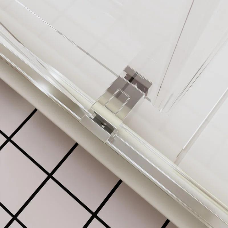 56-60"W x 76"H Double sliding shower door with 10 mm tempered glass