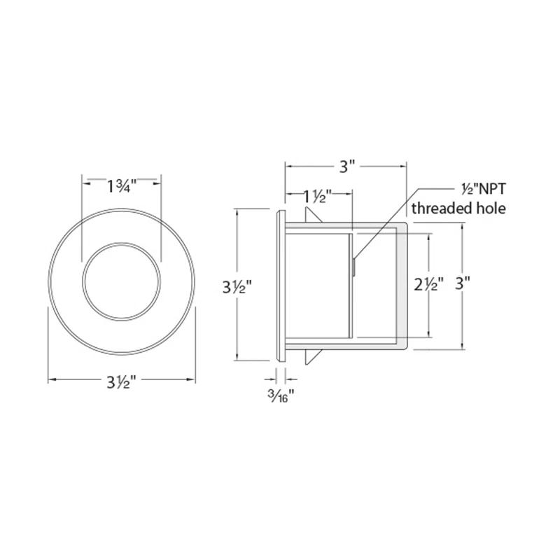 WAC Lighting Integrated LED Metal Step Light
