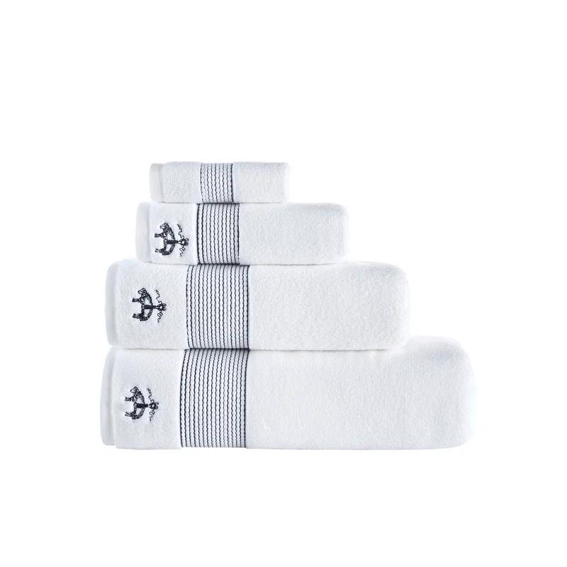 Brooks Brothers Brooks Brothers Rope Stripe Border Wash Towel