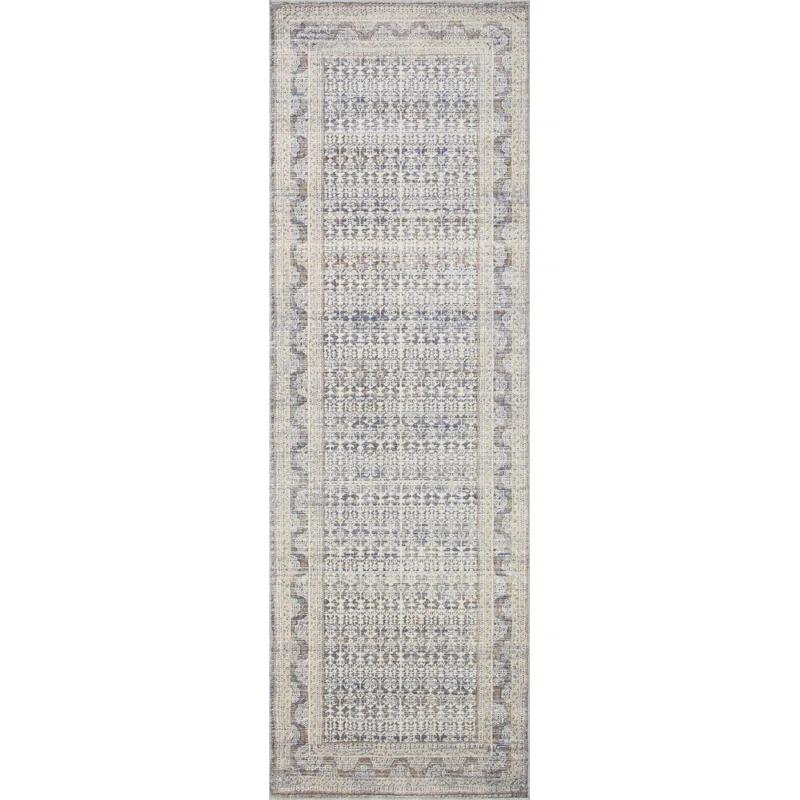 Zuma Rug by Amber Lewis x Loloi - Ocean and Multicolor / 2'7" x 12' Runner