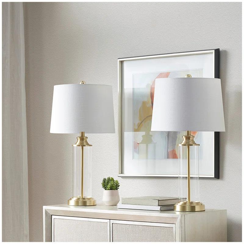 Mercer41 Clarity Cylinder Table Lamp Set of 2