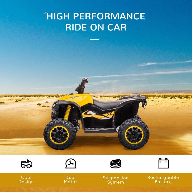 Aosom Aosom 12 Volt 1 Seater All-Terrain Vehicles Battery Powered Ride On