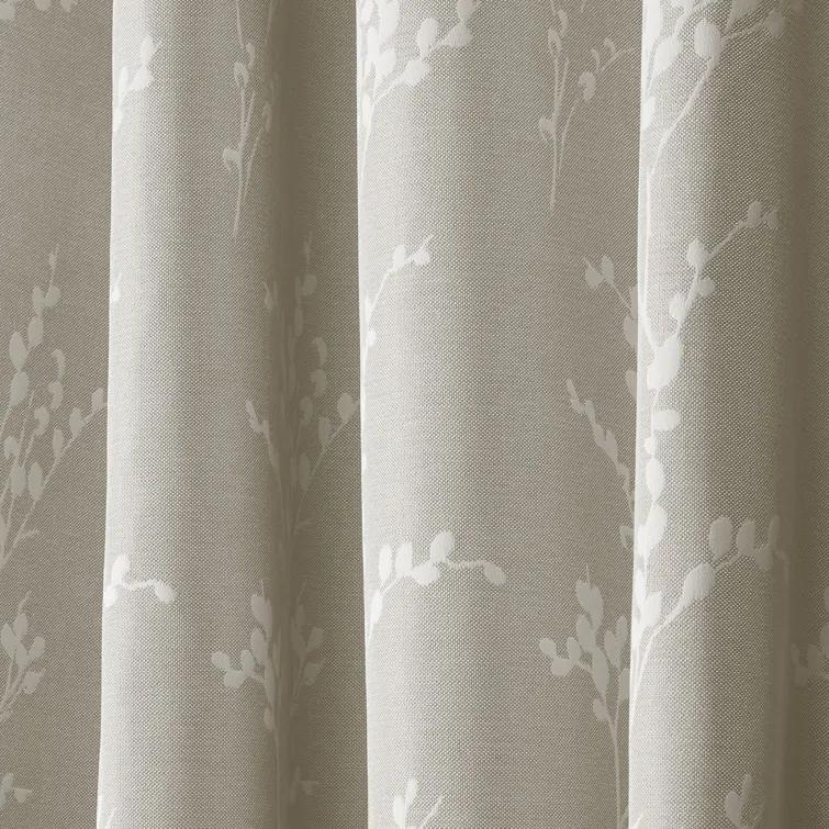 Nicole Miller Nicole Miller Turion Floral Room Darkening Blackout Grommet Top Curtain Panel Pair (Set of 2)
