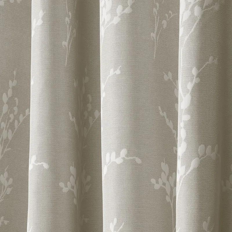Nicole Miller Nicole Miller Turion Floral Room Darkening Blackout Grommet Top Curtain Panel Pair (Set of 2)