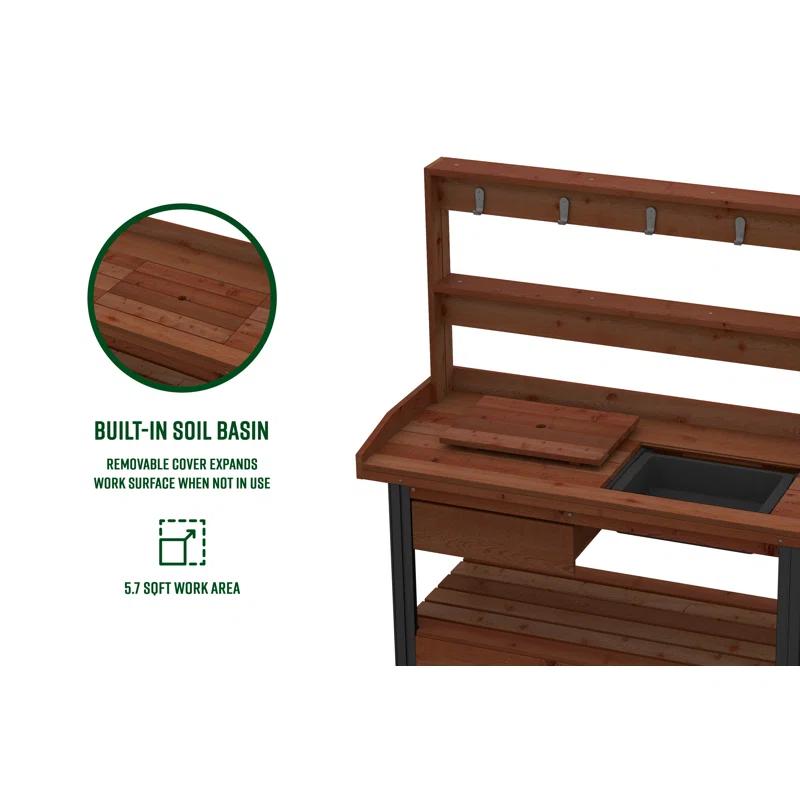 Vita Cedar Potting Bench