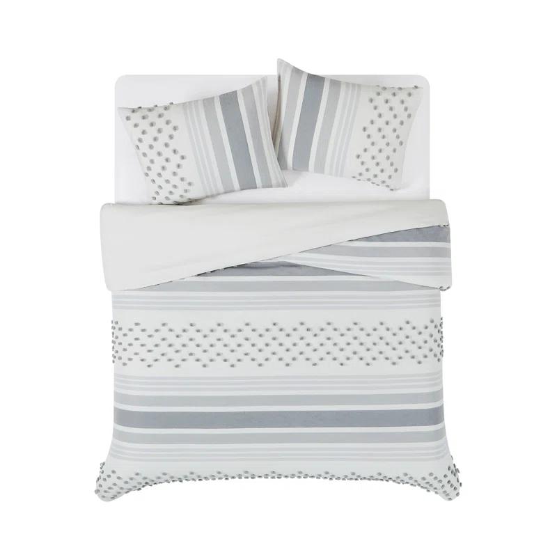 Brooklyn Loom Plain Weave Geometric Shapes Duvet Cover Set