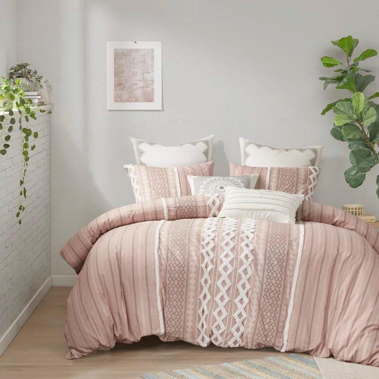 INK+IVY Imani Cotton Printed Duvet Cover Set