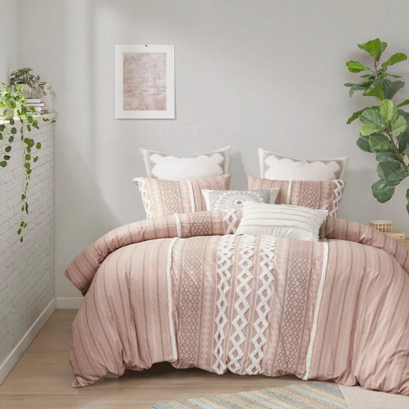INK+IVY Imani Cotton Printed Duvet Cover Set