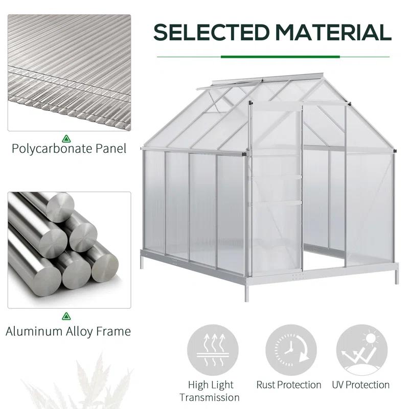 99" W x 74" D Greenhouse