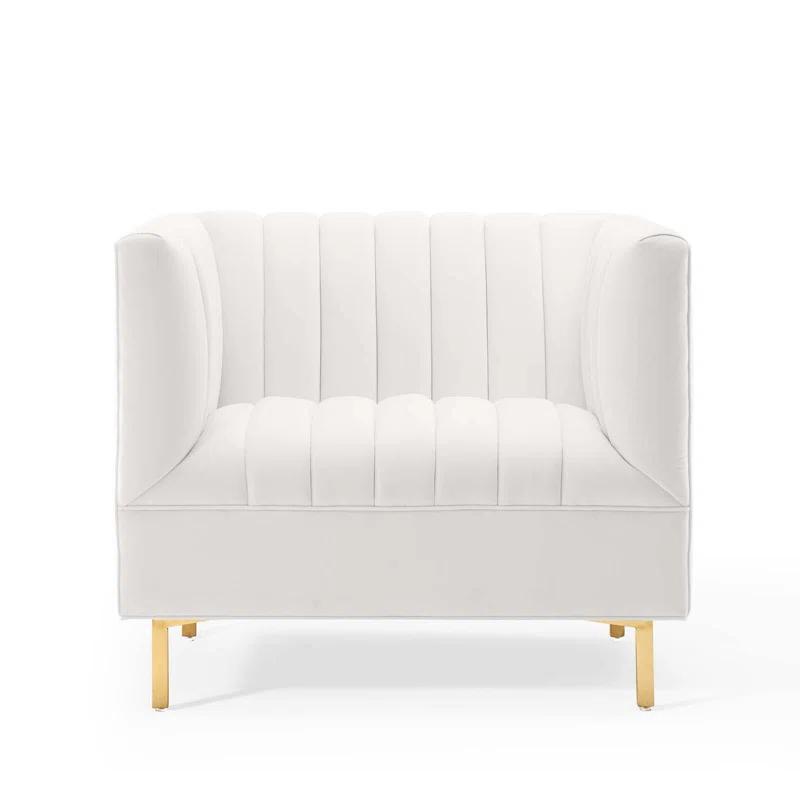 Modway Shift Channel Tufted Performance Velvet Armchair