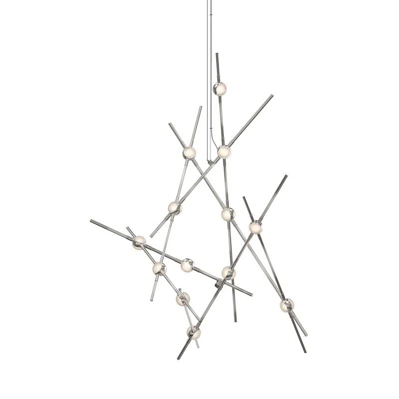 SONNEMAN Constellation® 13 - Light Dimmable LED Sputnik Modern Linear Chandelier