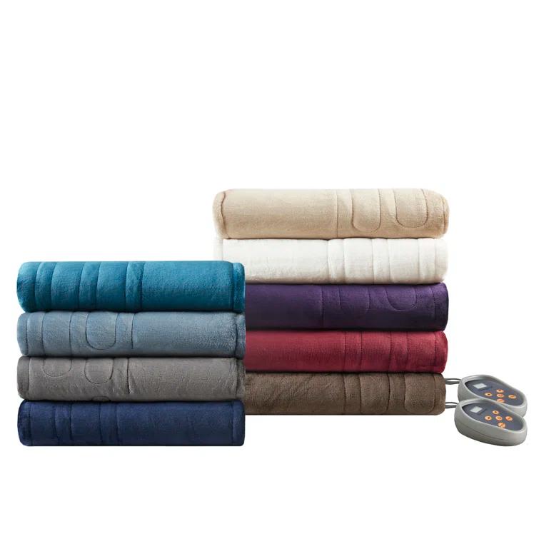 Beautyrest Beautyrest Heated Oversized Microlight to Berber Blanket