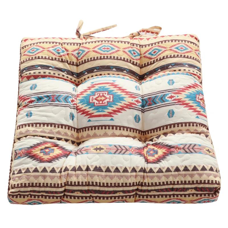 Barefoot Bungalow Quilted Reversible Indoor Chair Pad Cushion