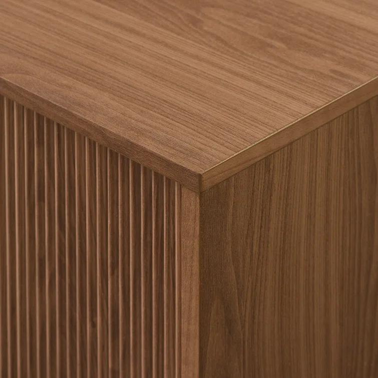 Red Barrel Studio® Farmann Reeded 2-Door TV Stand