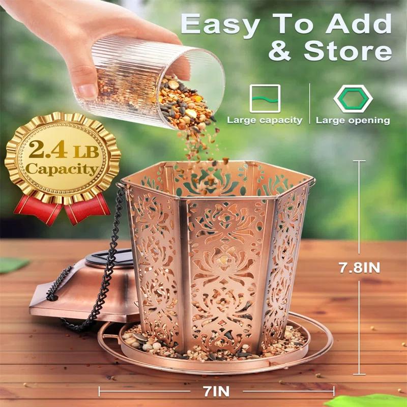 COBEKY Chew-Proof, Weather And Water Resistant Wild Bird Feeders, Outside And Garden Decoration-New